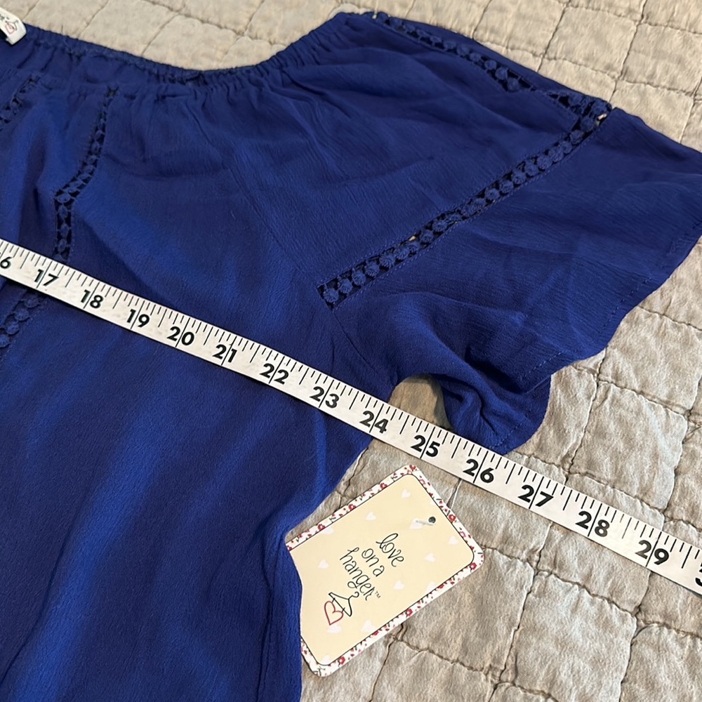 Love On A Hanger short sleeve blue poet shirt 2X - Picture 5 of 5